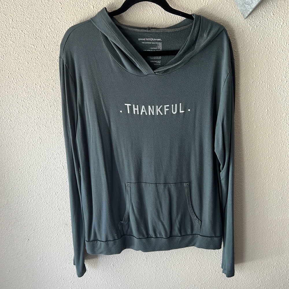good hYOUman Thankful Lenni Hoodie